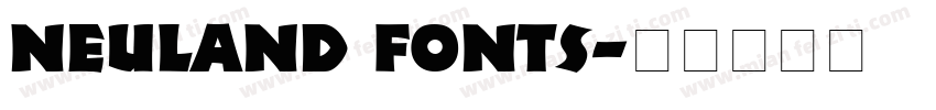 Neuland fonts字体转换